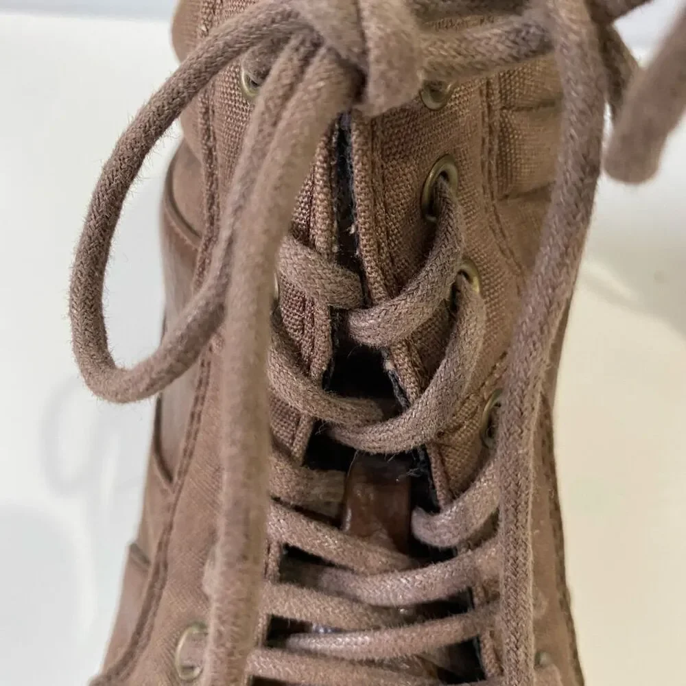 Kenneth Cole Reaction Cross Out Lace Up Shoes Ankle Boots Boys Size 5